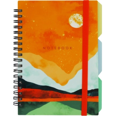 Блокнот Optima Desing 43, B6 з розділювачами 100 аркушів, клітинка (O20358-43) Вінниця - фото 1