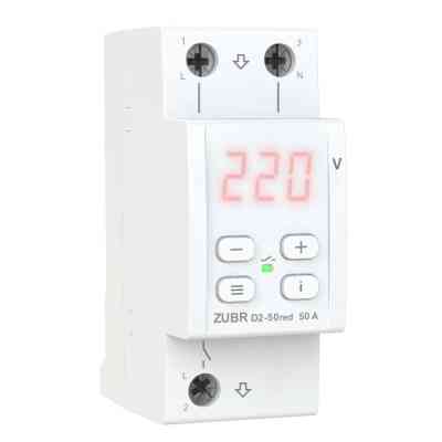 Реле напряжения ZUBR D2-50 red (4820120221729) Винница