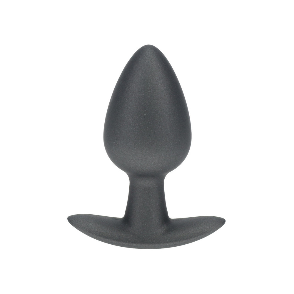 Анальная пробка Smooth Silicone Anal Plug - Medium - 3.1 / 7,9 cm - Gunmetal Sex Aura Киев - изображение 1