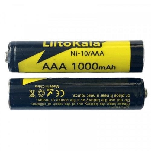 Аккумулятор LiitoKala Ni-10/AAA 1.2V 1000mAh (Черный с желтым) Киев - изображение 8