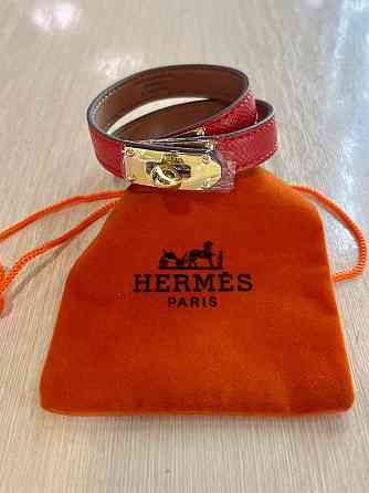 Браслет Hermes шкіряний браслет червоний Браслет Hermes / Hermes шкіряний браслет червоний – супер модний колір сезону Одеса
