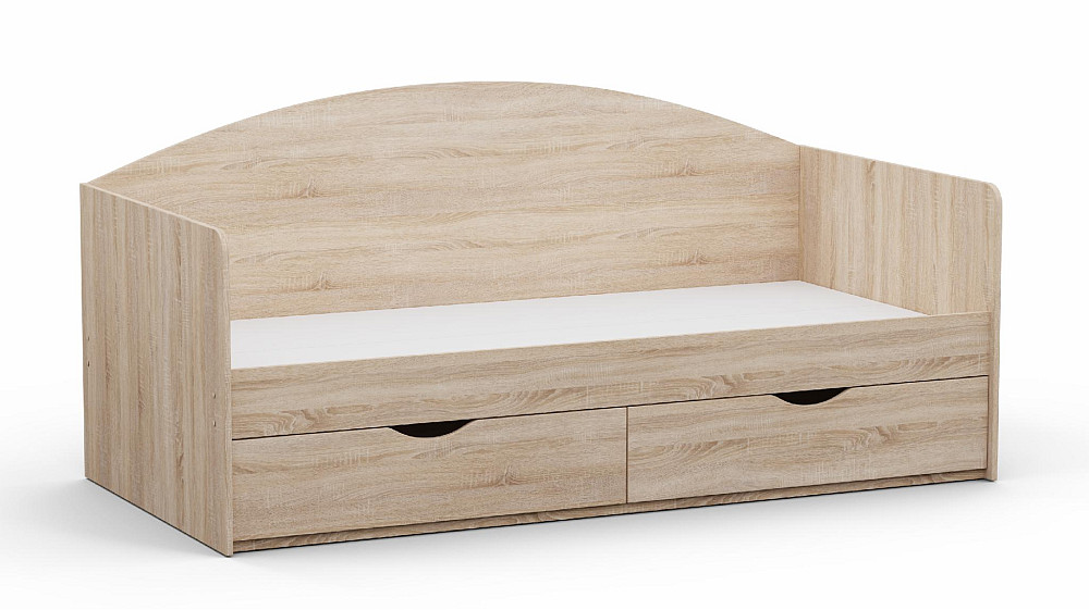 Кровать односпальная L-5, Дуб Сонома, 1932х950х900 Львов - изображение 1