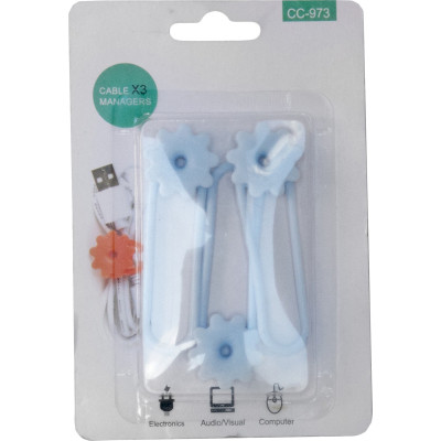 Держатель для кабеля Extradigital CC-973 Cable Clips, Blue (KBC1805) Винница - изображение 3