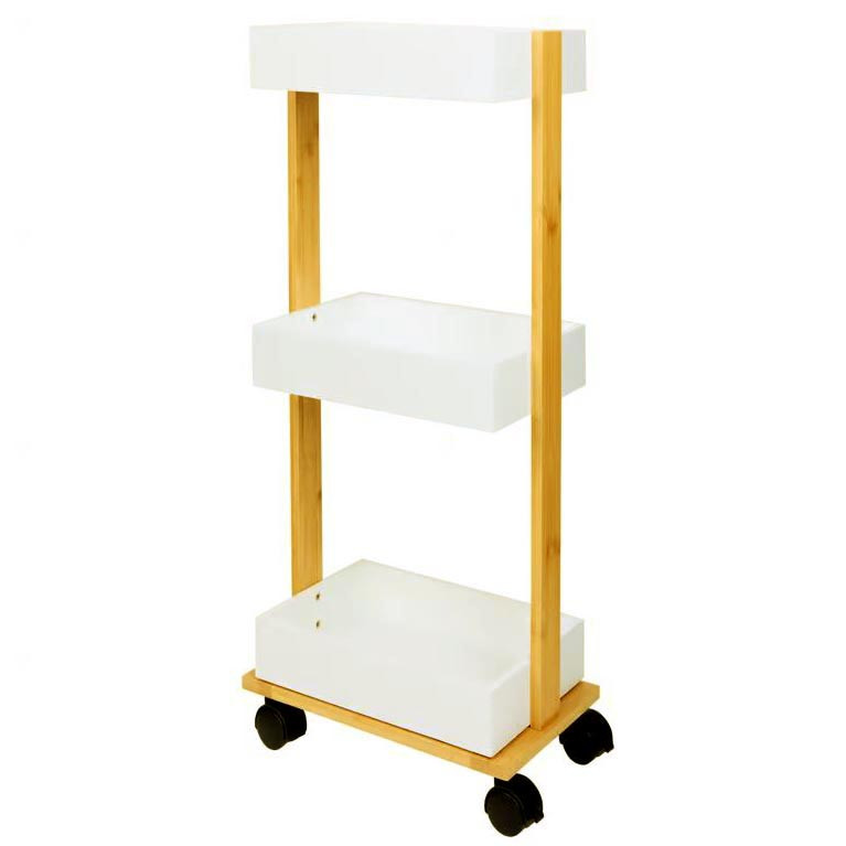 Етажерка для ванної на коліщатах "Сістері" каррі-зефір Миколаїв - фото 1