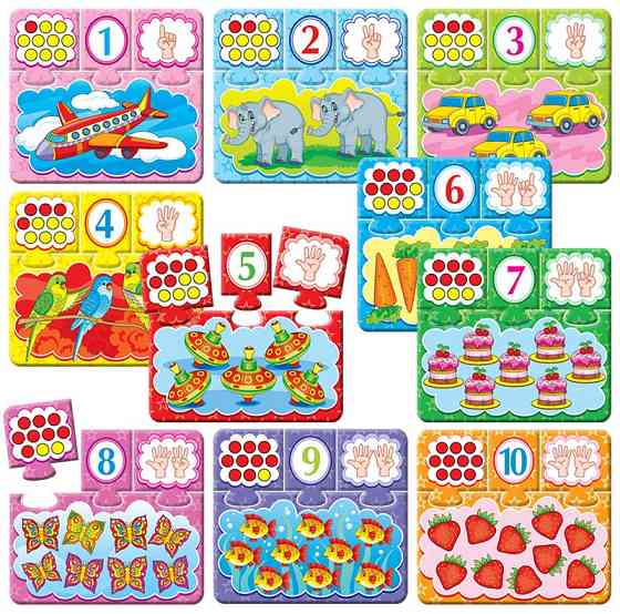 Дитяча настільна гра-квест "Цифри" 84405, 10 ігор в 1 Вінниця