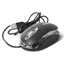 Мышь USB Merlion MS-Zero, длина кабеля 115см, 2 кнопки+scroll, (98х60х36 мм), Black, Q200 Полтава - изображение 1