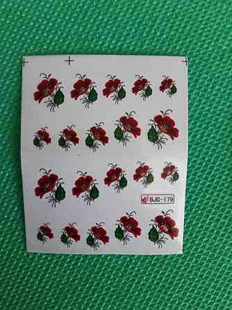 Водные наклейки - размер стикера 6*5см, инструкция по применению есть в описании товара Киев