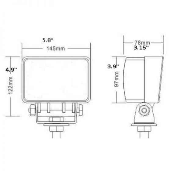 Прожектор LED-845 свет рассеянный 45Вт Киев