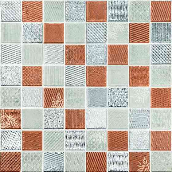 3D стенная панель Мозаика коричневая Киев