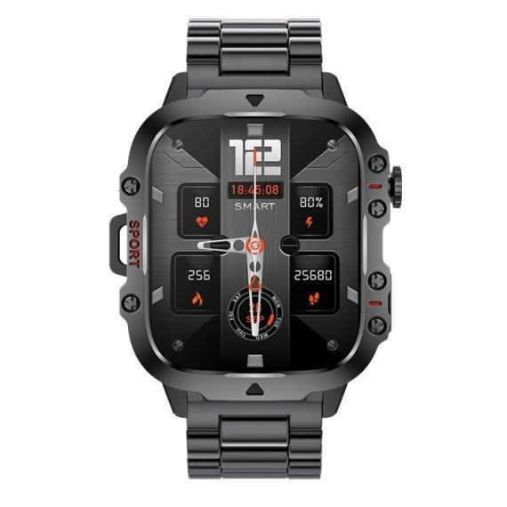 Розумний смарт годинник Smart Expert Nano Steel + 2 ремінця (Чорний) Вінниця - фото 2