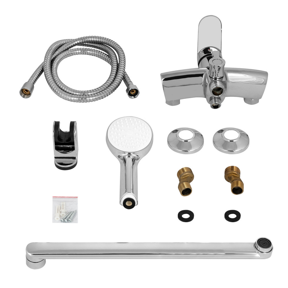 Змішувач для ванни Lidz Tani 005 з поворотним виливом (з душовим гарнітуром) (k40) LDTAN005CRM44962 Chrome Київ - фото 6