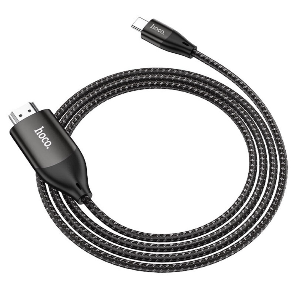 Кабель HOCO UA16 Type-C to HDTV HD on-screen cable Metal Gray Київ - фото 5