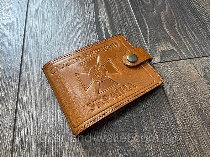 Шкіряна обкладинка пормтоні на посвідчення "СБУ" P_Leather Київ - фото 5