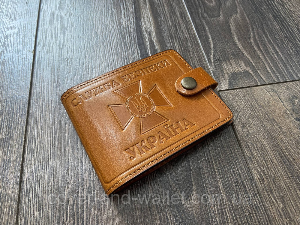 Шкіряна обкладинка пормтоні на посвідчення "СБУ"  P_Leather Київ - фото 5