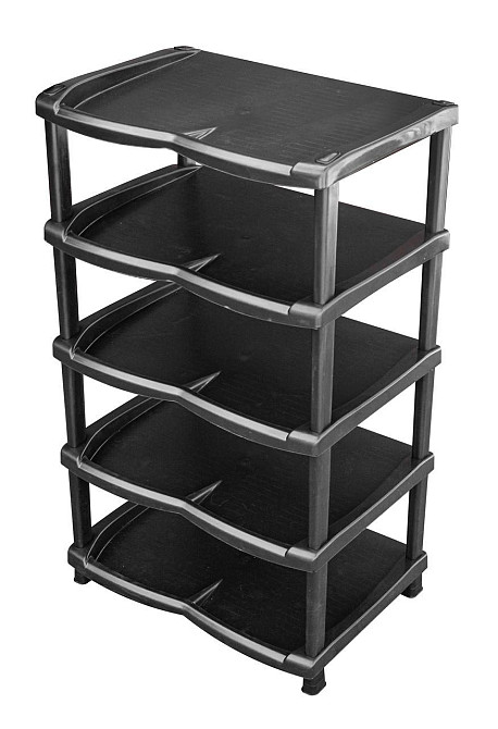 Полка для обуви Нормал 5 секций черная Харьков - изображение 1