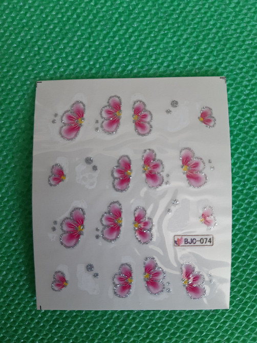 Наклейки на нігті - размер стикера 6*5см, инструкция по применению есть в описании товара Киев - изображение 1