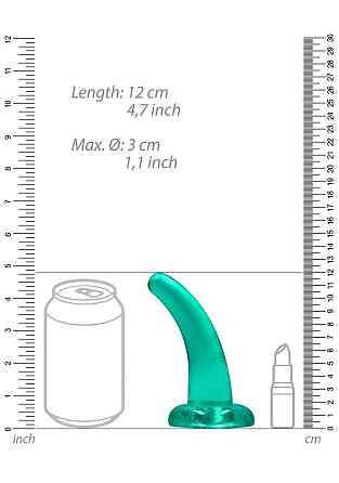 Фалоімітатор - Realrock Dildo 4,5" Turquoise Sex Aura Київ