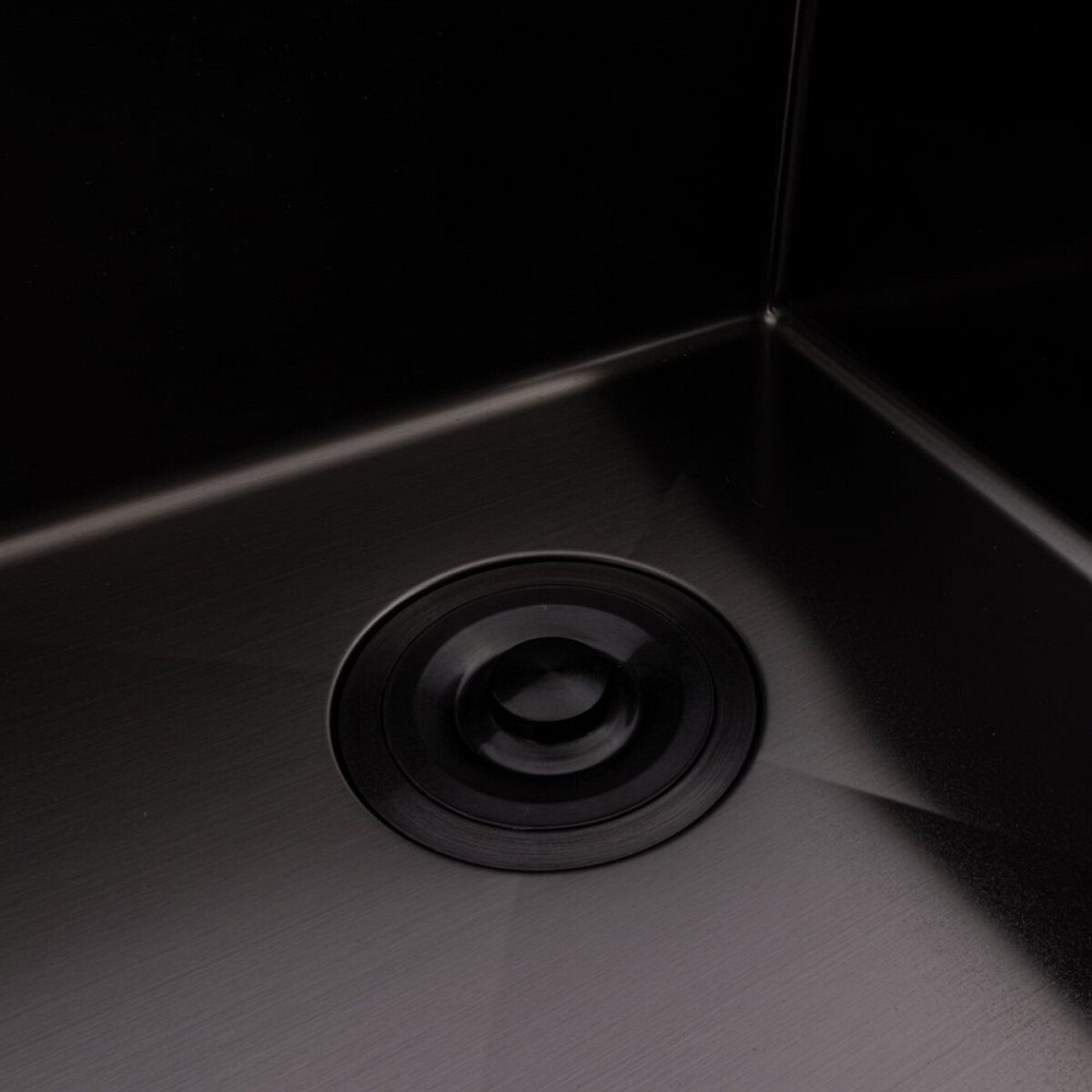 VALESO Кухонна мийка PVD чорна 78*48 VALESO Handmade на дві чаші (3.0/0.8) Київ - фото 5