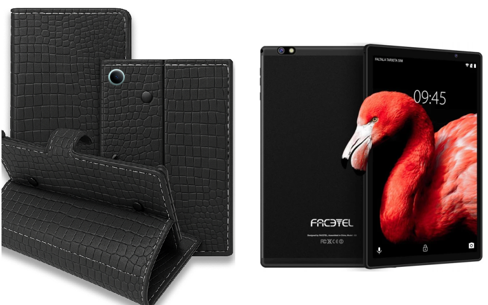 Книга-трансформер для планшета Facetel Q3, цвет Black Krokodil Black Киев - изображение 1