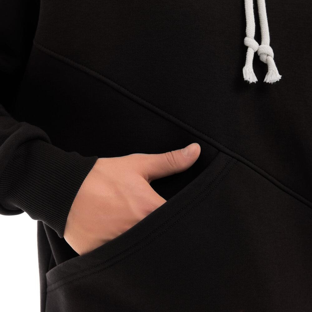 Чорний чоловічий спортивний костюм осінь/зима з капюшоном Pobedov Space Київ - фото 16