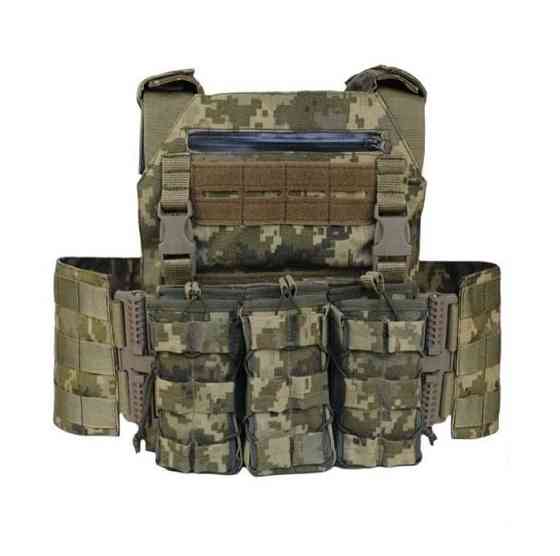 Тактическая плитоноска с быстросъемной системой (без плит) Пиксель Киев