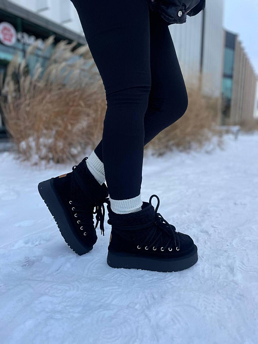 Hengji Угги жіночі HENGJI T39-1 чорні (зима, замша натуральна) (5675) 40 Коломыя - изображение 5