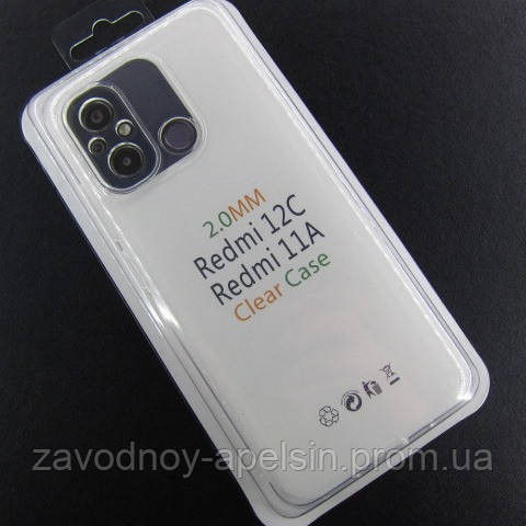 Xiaomi Redmi 11A 12C Чехол прозрачный (защита камеры) Одесса - изображение 2