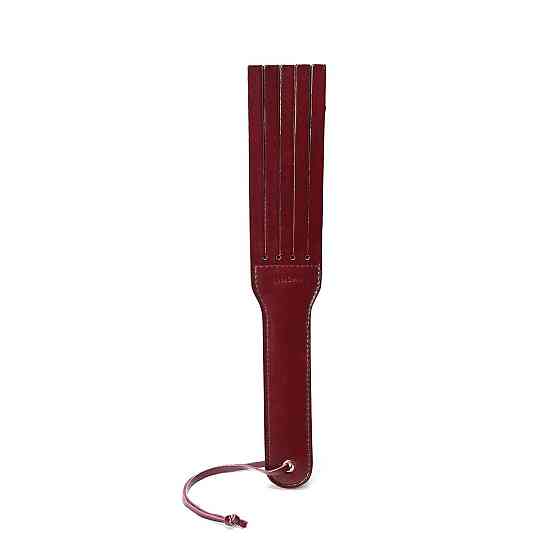 Двусторонний паддл Liebe Seele Wine Red Spanking Paddle, натуральная кожа Sex Aura Киев