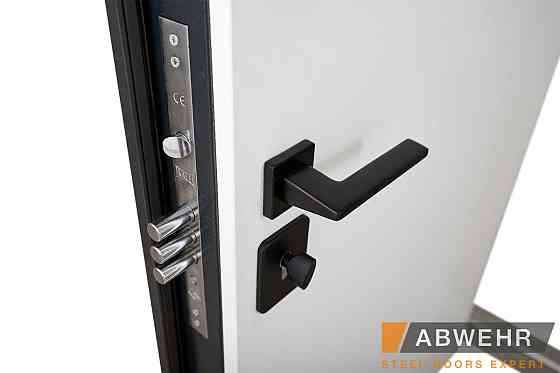 Двери уличные, модель 498 Scandi RAL 7021 ТЕРМОРАЗРЫВ Киев