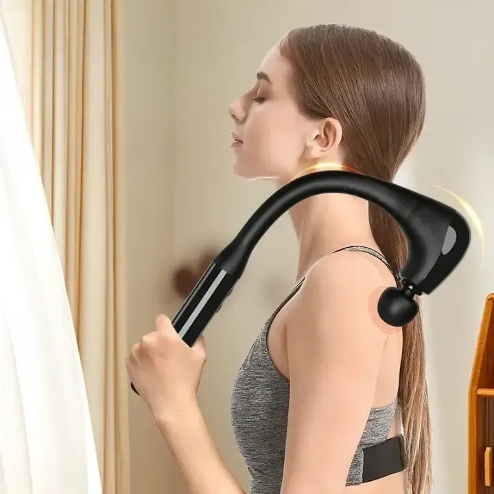 Выгнутый перкуссионный массажер для самостоятельного массажа тела и мышц JA-G4 ударный массажер Коломия - фото 2