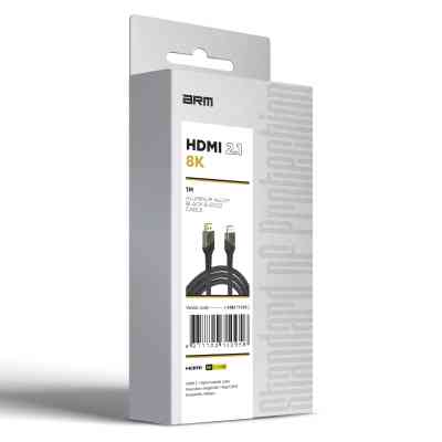 Кабель мультимедійний HDMI to HDMI 1m 2.1 8K Black Armorstandart (ARM71095) Вінниця