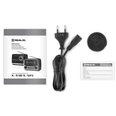 Портативний радіоприймач REAL-EL X-525 Grey Вінниця - фото 7