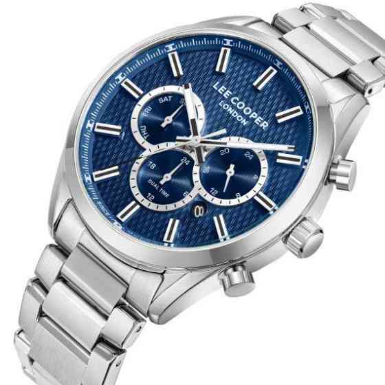 Годинник чоловічий наручний водонепроникний Lee Cooper England (Сріблястий) Вінниця