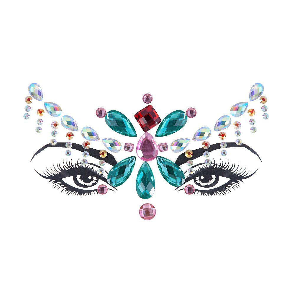 Декоративні стрази для очей для макіяжу one size різнобарвний Київ - photo 1