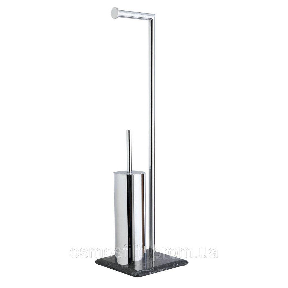 Гарнитур для туалета Axentia Галант с держателем туалетной бумаги основа мрарор хром сталь Н 72 см (282260) Киев - изображение 2