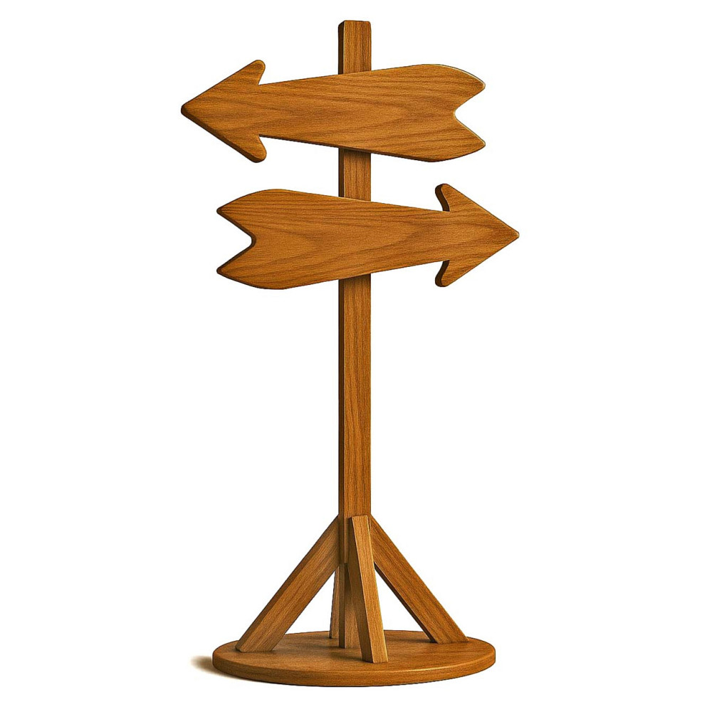 Напольная стрелка-указатель 