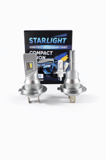 Комплект светодиодных ламп StarLight Compact Vision H7/H18 PX26d 6000K 12/24V (пассивное охлаждение) Харьков - изображение 2