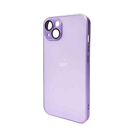 Чехол для iPhone 14 Light Purple с матовой рамкой Киев