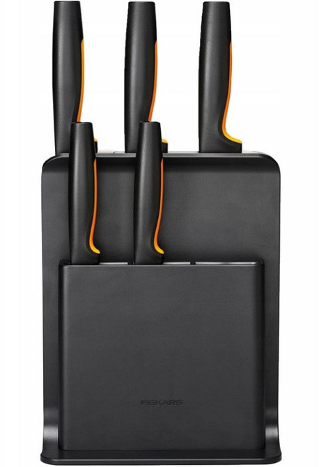 Кухонный Набор Ножей 5 предметов с пластиковым блоком Fiskars 