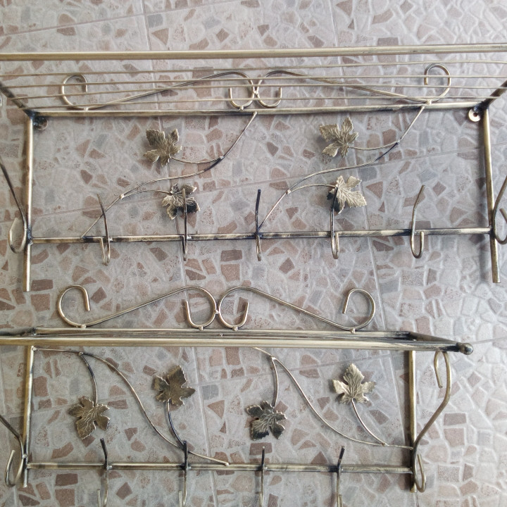 Вешалка кованая настенная «Квадрат маленький» (M-026) для одежды Киев - изображение 5