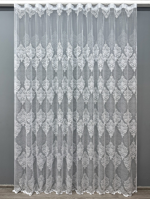 Тюль жакард "Преміум" колір білий 1678т Київ - фото 7