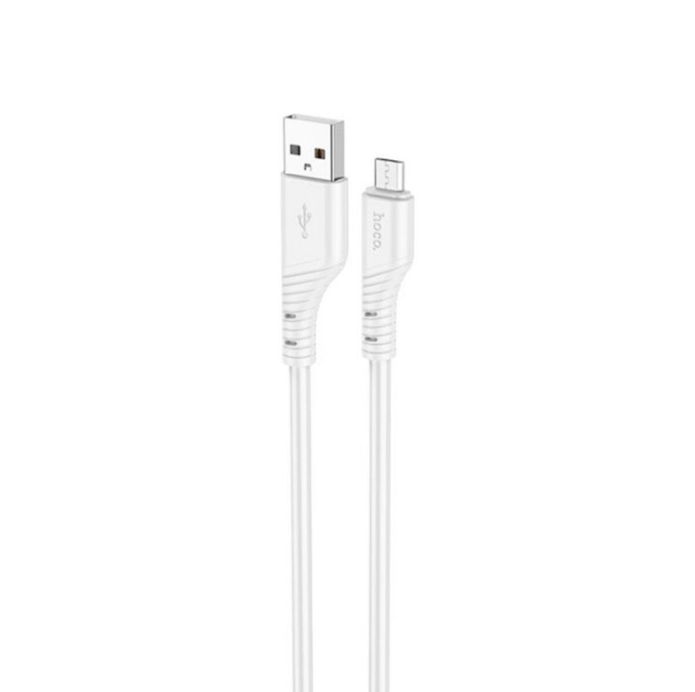 Кабель HOCO X97 Crystal color silicone charging data cable Micro white Київ - фото 1