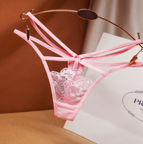 Еротичні стрінги рожеві - розмір універсальний (42-44) Київ - фото 1