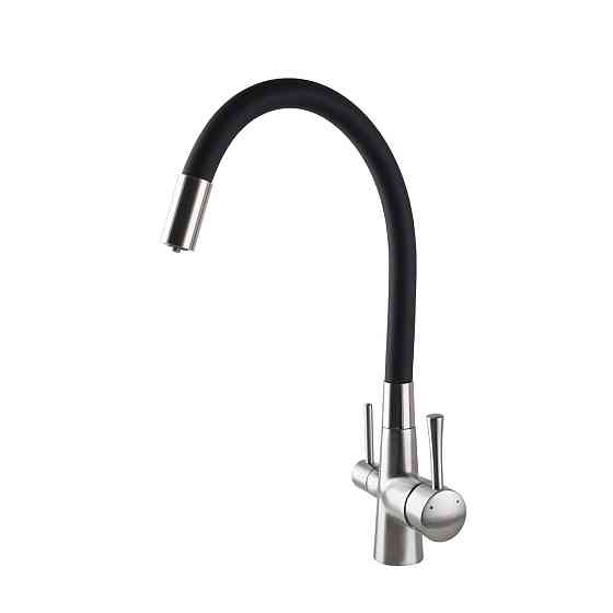 Смеситель для кухни под осмос Globus Lux LAZER GLLR-0903-8-STSTEEL (000022997) Киев