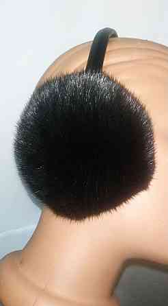 Наушники меховые норковые Черный Харьков