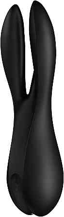 Клиторальный вибратор Satisfyer Threesome 2 Black, 3 гибких пальчика, 3 мотора Sex Aura Киев