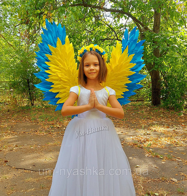 Крылья Ангела желто-голубые крылья украинские Ангел Украины Кривой Рог - изображение 1