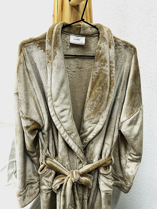 Халат Ecotton L-XL із мікрофібри бежевий well soft Beige Л-ЛХ Коломия - фото 2