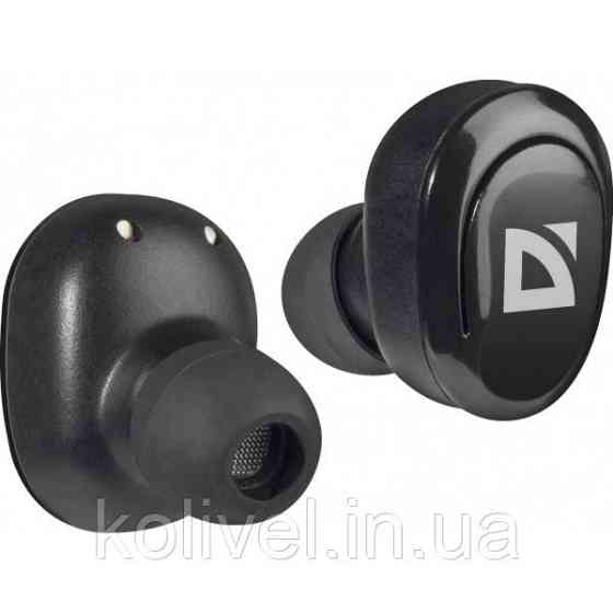 Навушники з мікрофоном Defender Twins 635 TWS, Bluetooth, чорні (63635) Киев