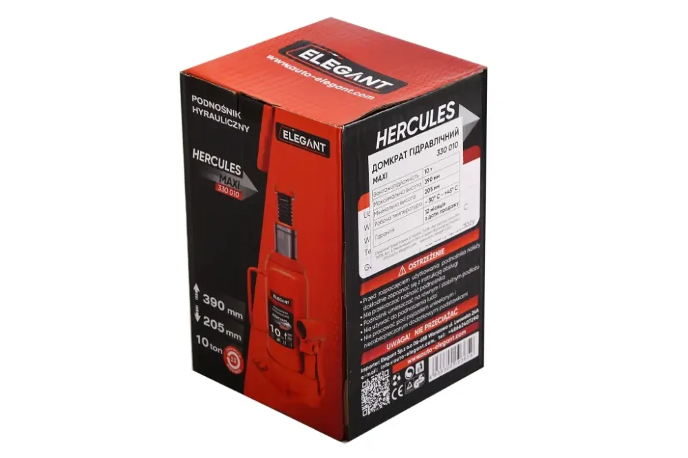 Домкрат гідравлічний 10 т 205-390м Elegant Вінниця - фото 3